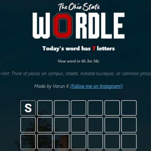 OSU Wordle